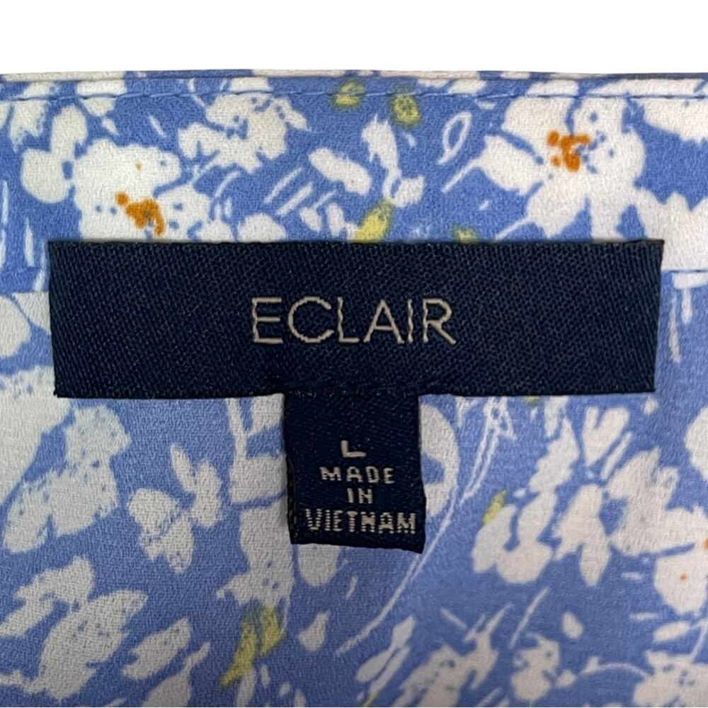 Eclair Square Neck Blouse Top Ruffle Bohemian Blu… - image 4